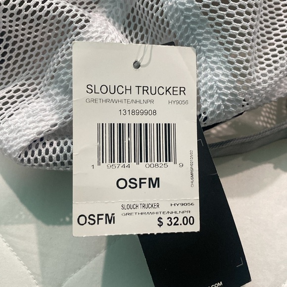 🏒🆕NHL Nashville Predators Adidas Snapback Mesh Trucker hat white/gray - Picture 8 of 9